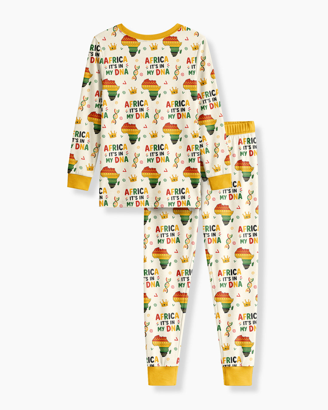 Africa It's In My DNA Bamboo Two Piece Long Sleeve Pajama Set
