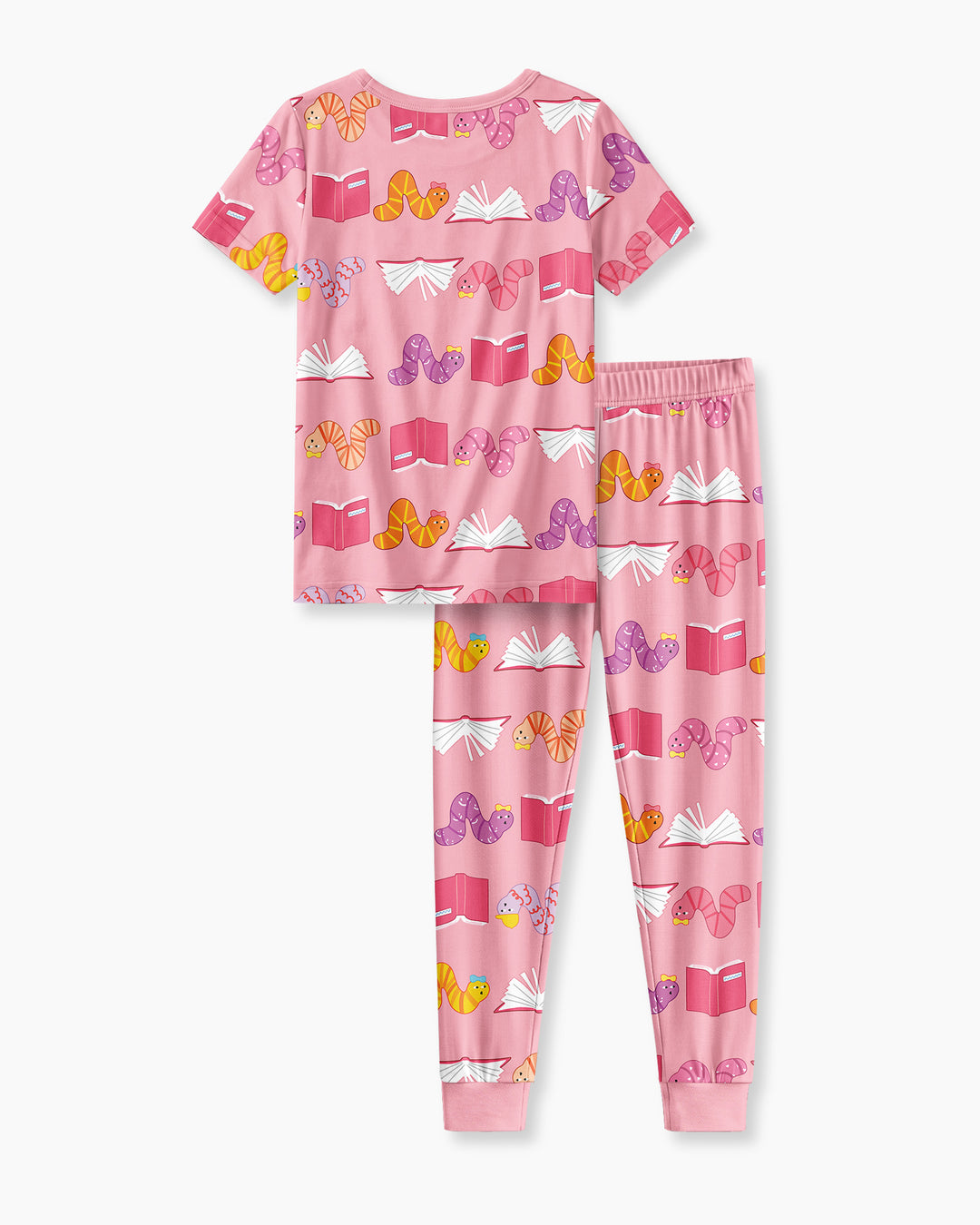 Bookworm Family Matching Bamboo Two Piece Short Sleeve Pajama Set