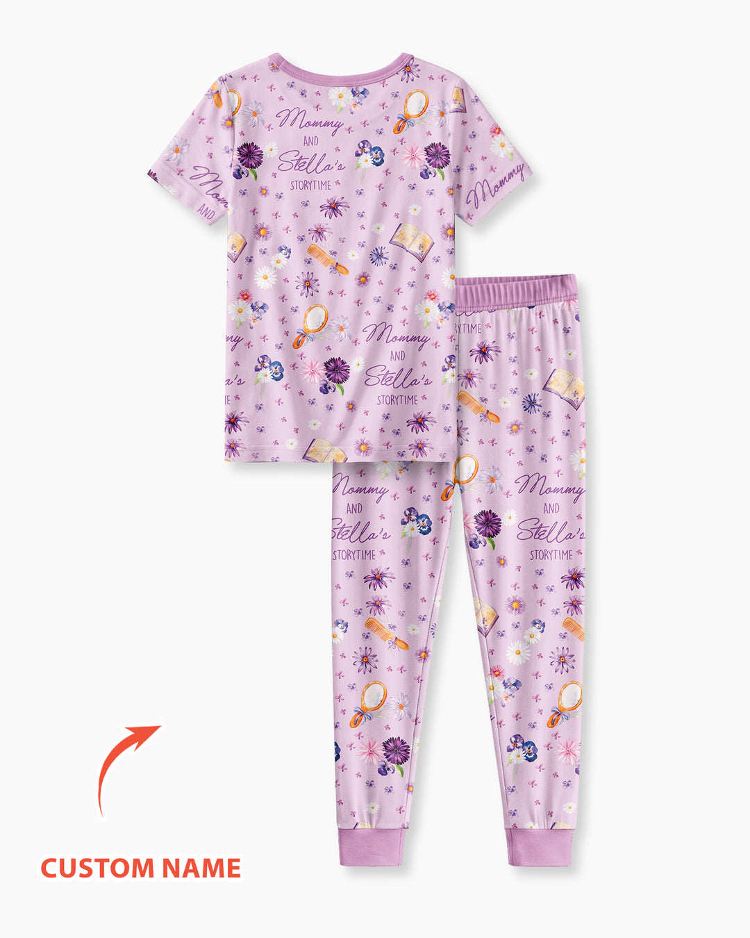 CUSTOM Template Bamboo Two Piece Short Sleeve Pyjamas Set