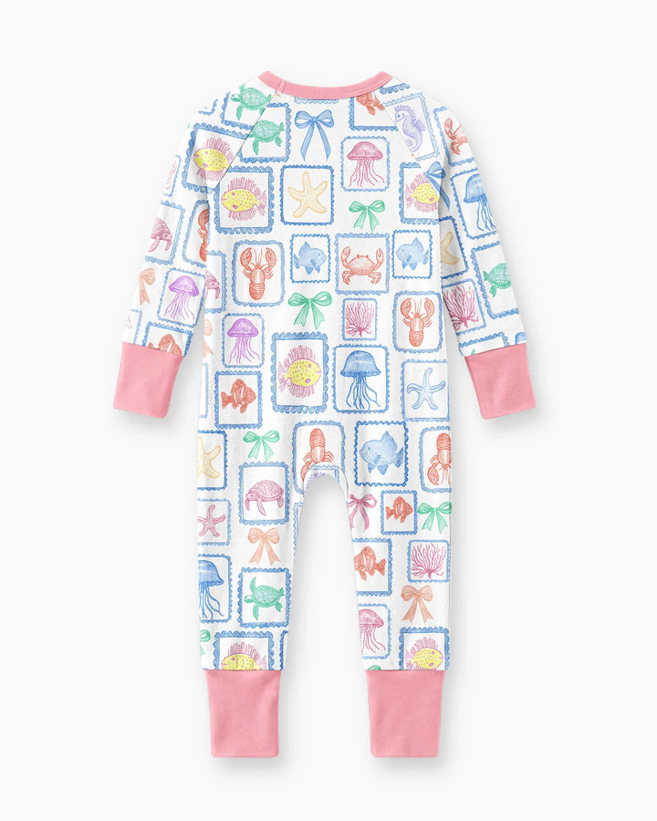 Coastal Treasures Family Matching Bamboo Convertible Zippy