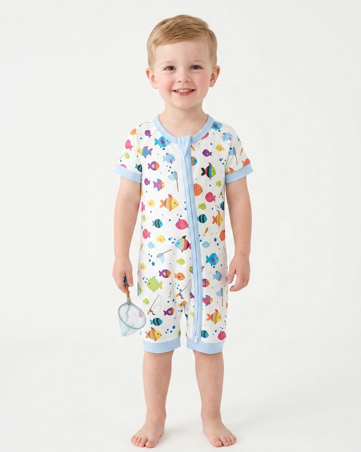 Little Fisher’s Adventure Bamboo Shorty Zippy