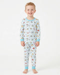 Kawaii Cats Summer Vacation Bamboo Two Piece Long Sleeve Pajama Set