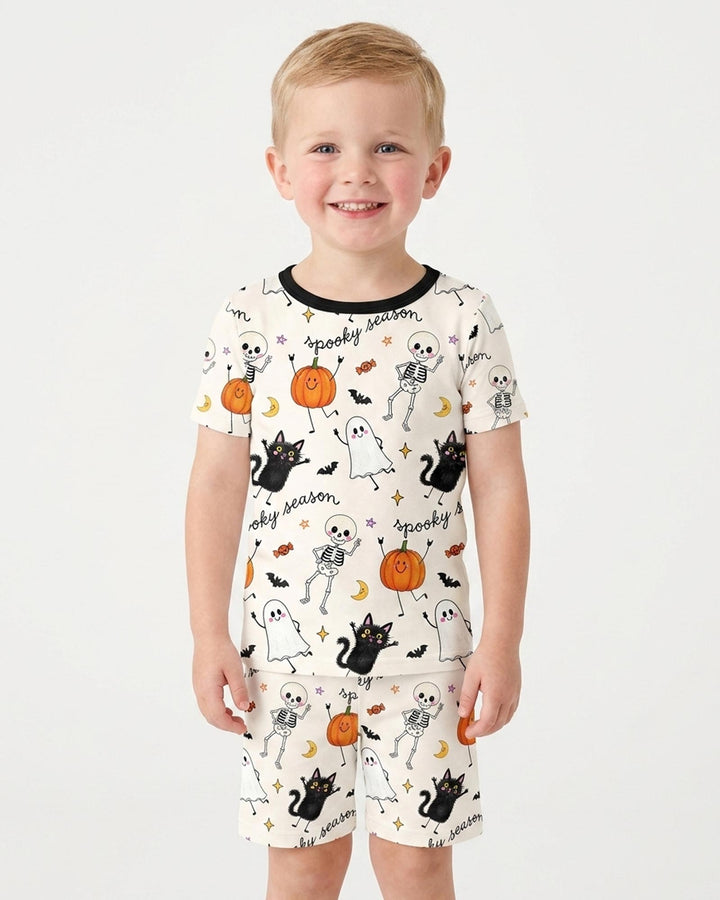 Template Bamboo Two Piece Short Sleeve Shorts Pyjamas Set