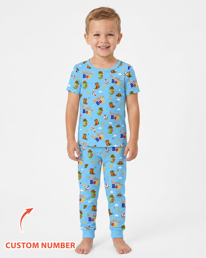 CUSTOM Template Bamboo Two Piece Short Sleeve Pyjamas Set