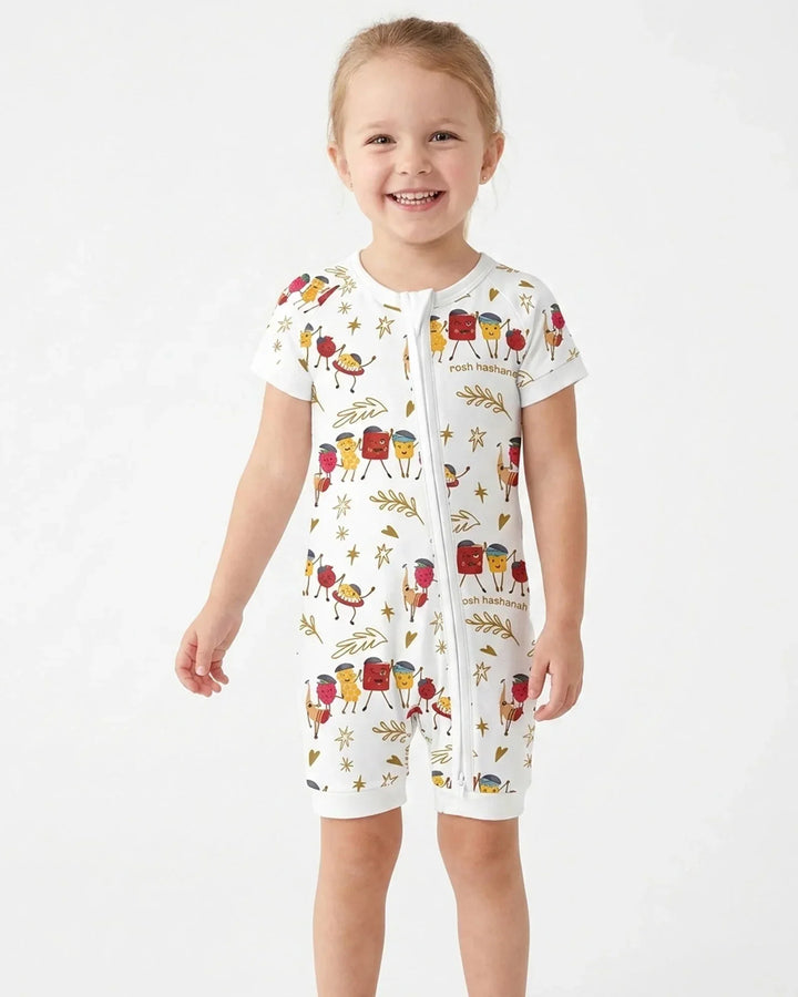 Let's Celebrate Rosh Hashanah Bamboo Shorty Zippy