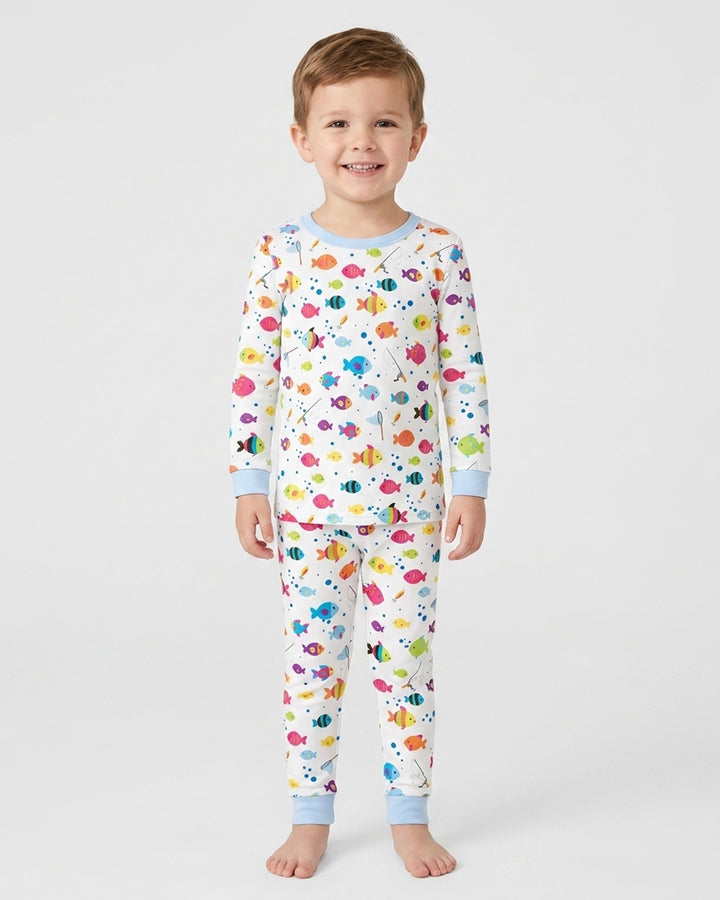 Template Bamboo Two Piece Long Sleeve Pyjamas Set