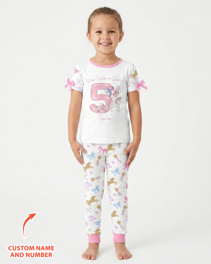 CUSTOM Template Bamboo Two Piece Short Sleeve Pyjamas Set
