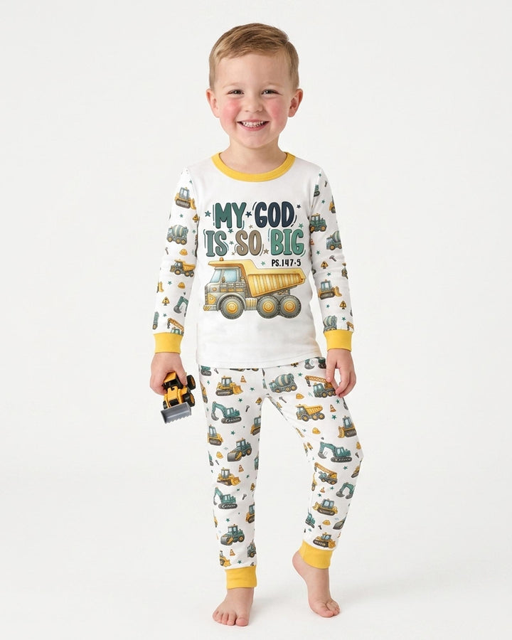 Template Bamboo Two Piece Long Sleeve Pyjamas Set