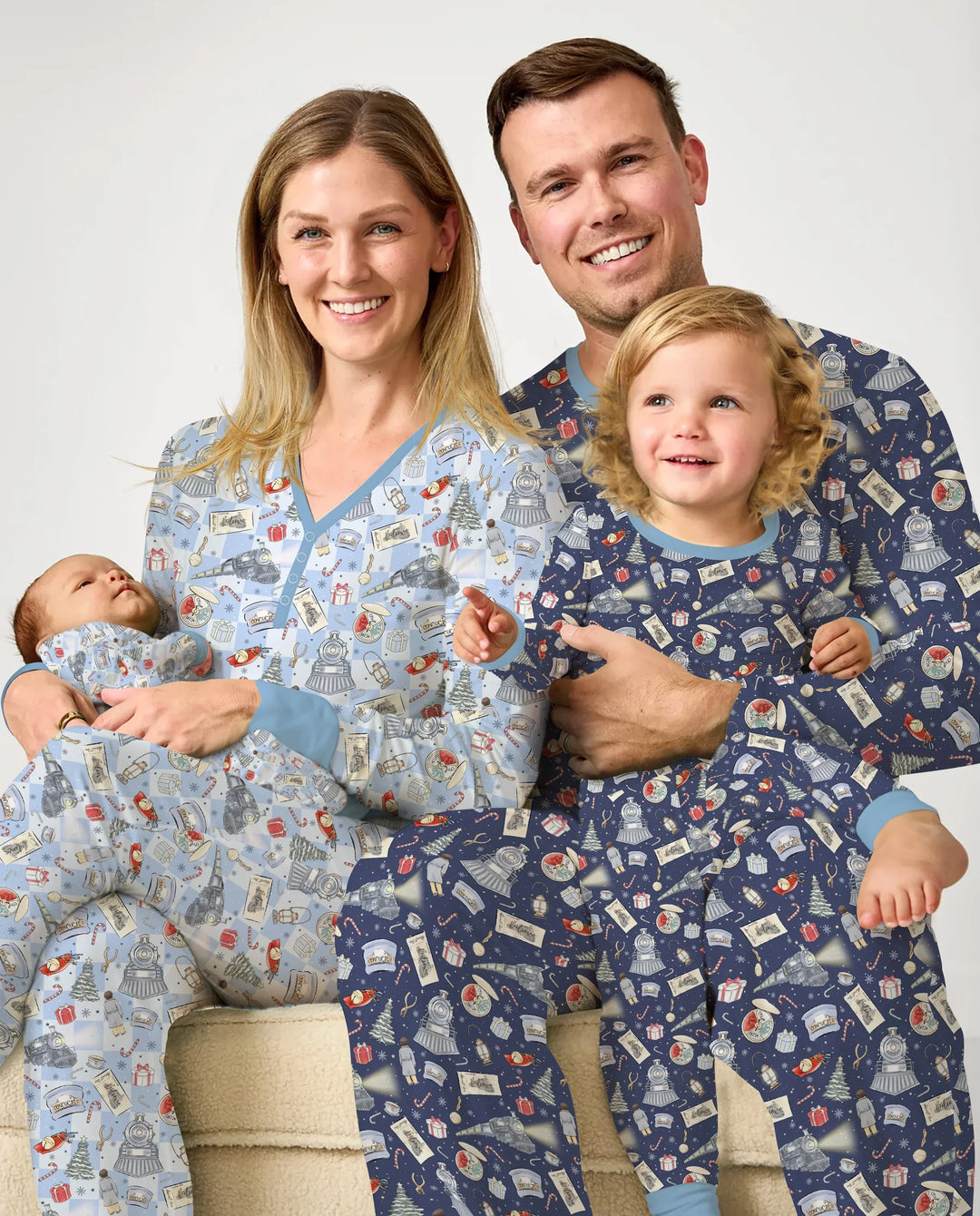 Christmas Train Bamboo Shorty Zippy