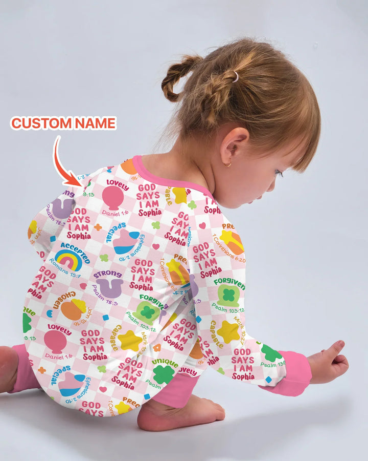 God Says I Am St. Patrick’s Day Custom Name Family Matching Bamboo Convertible Zippy