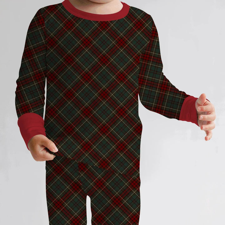 Merry Plaids Bamboo Two Piece Long Sleeve Pajama Set