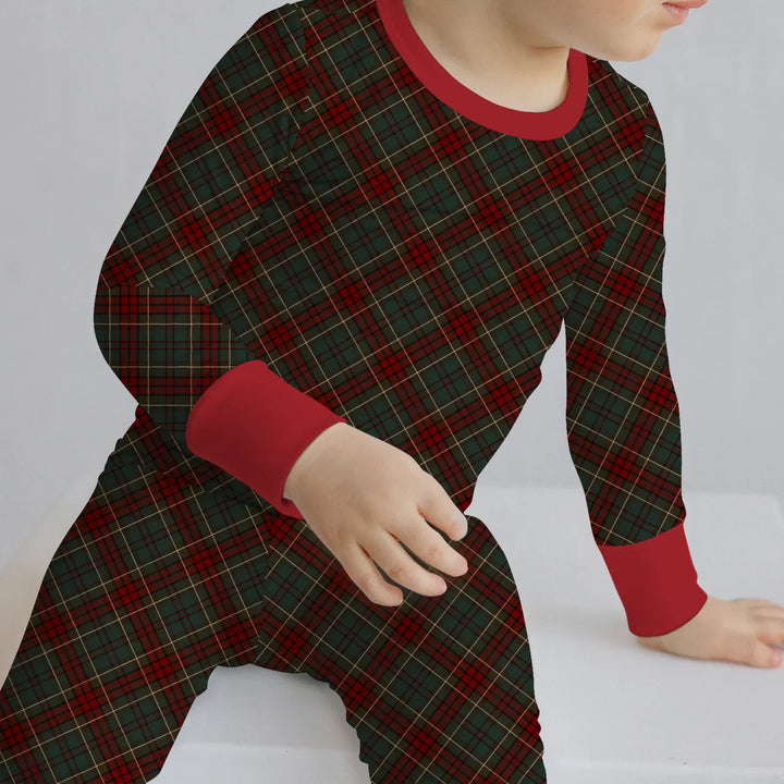 Merry Plaids Bamboo Two Piece Long Sleeve Pajama Set
