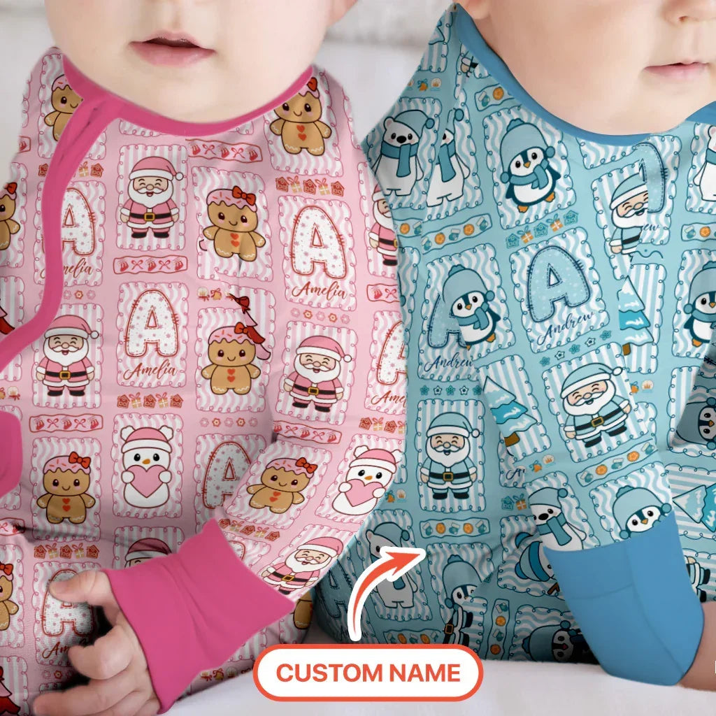 Custom Name Winter Wonderland Bamboo Convertible Zippy