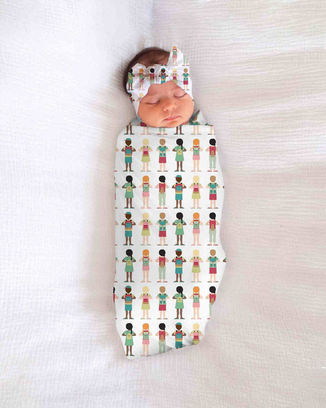 Little Friends Everywhere swaddle blanket