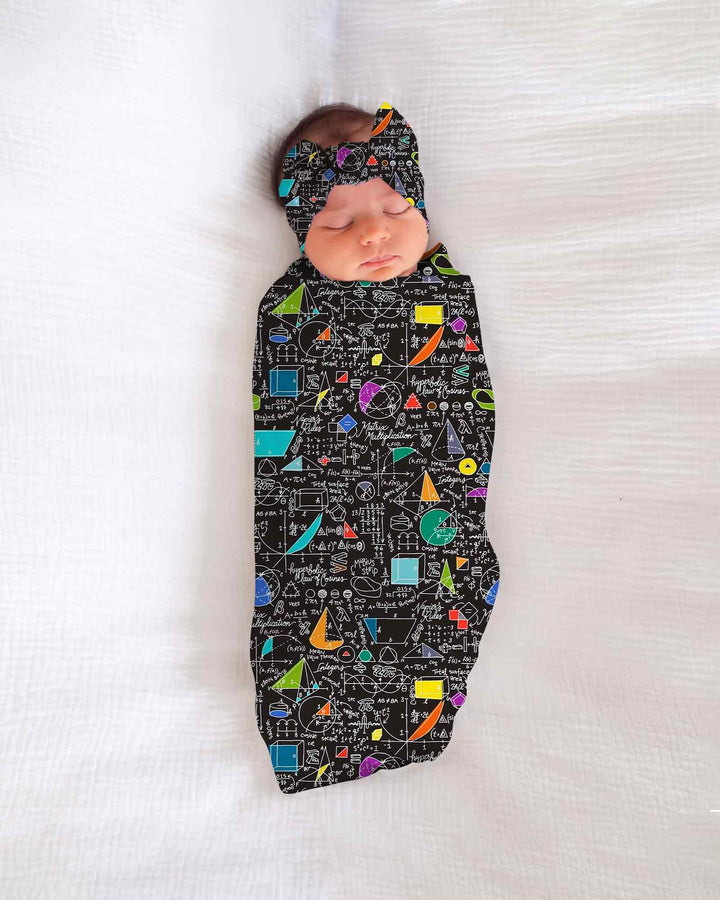 STEM Sketchbook swaddle blanket