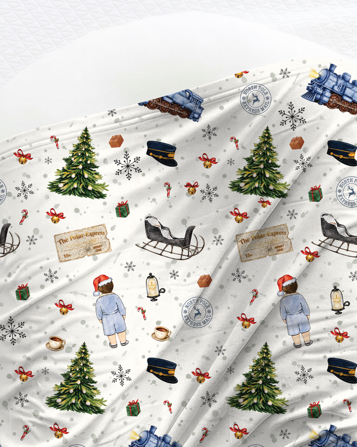 North Pole Adventure Bamboo Swaddle Blanket