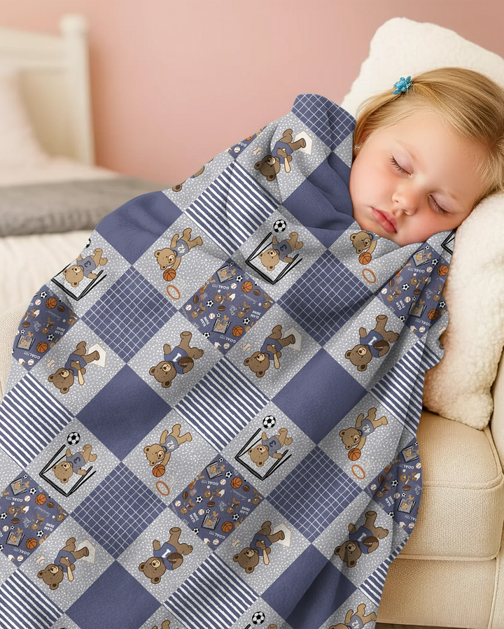 Game Day Teddy Bamboo Blanket