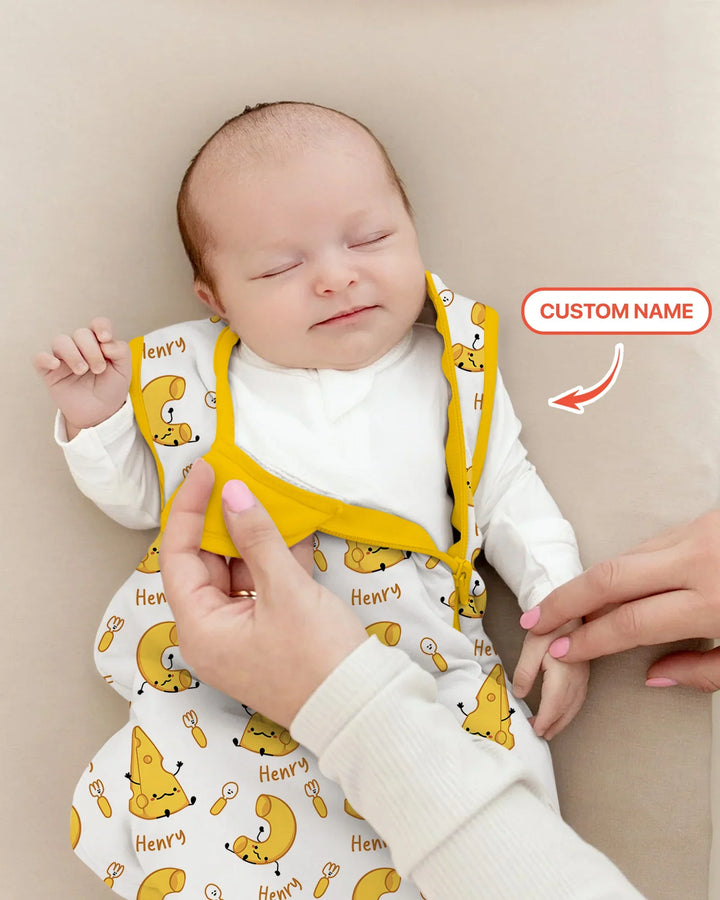 Custom Name Mac & Cheese Club Bamboo Sleep Bag
