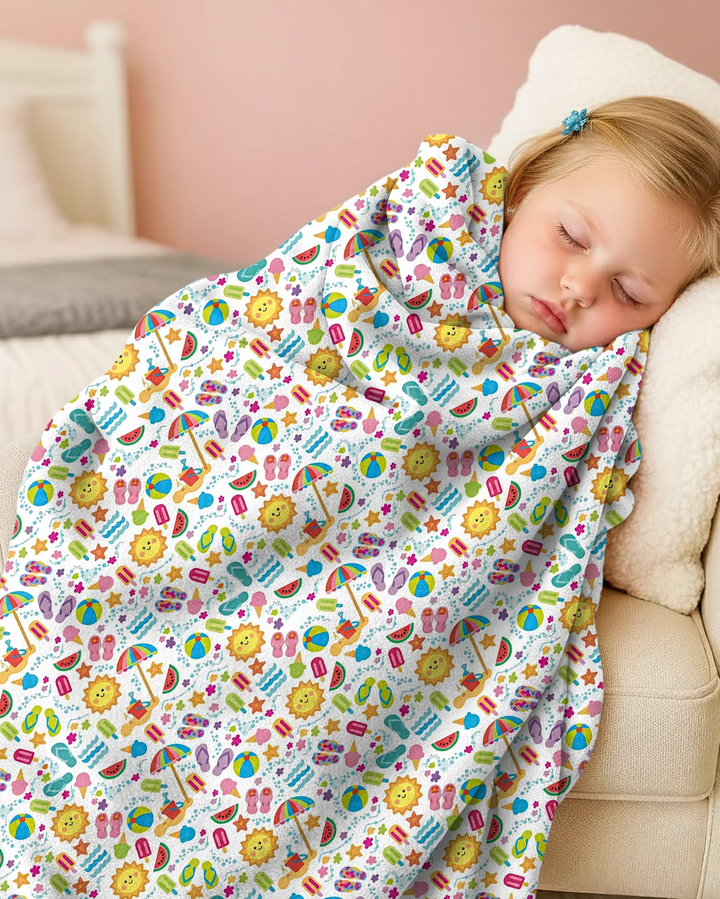 Sunshine Splash Party Bamboo Blanket