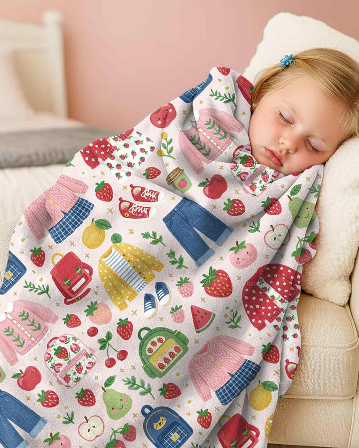 Strawberry School Style Bamboo Sleep Bag
