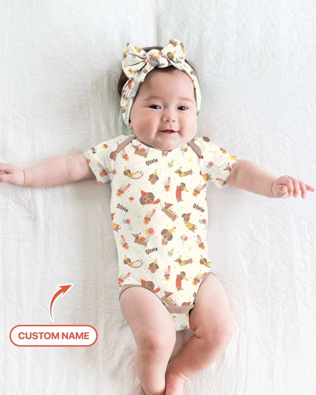 Dachshund Birthday Bamboo Bodysuit
