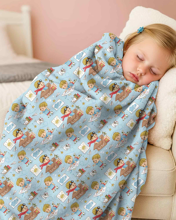 Tiny Explorer Tales Bamboo Blanket