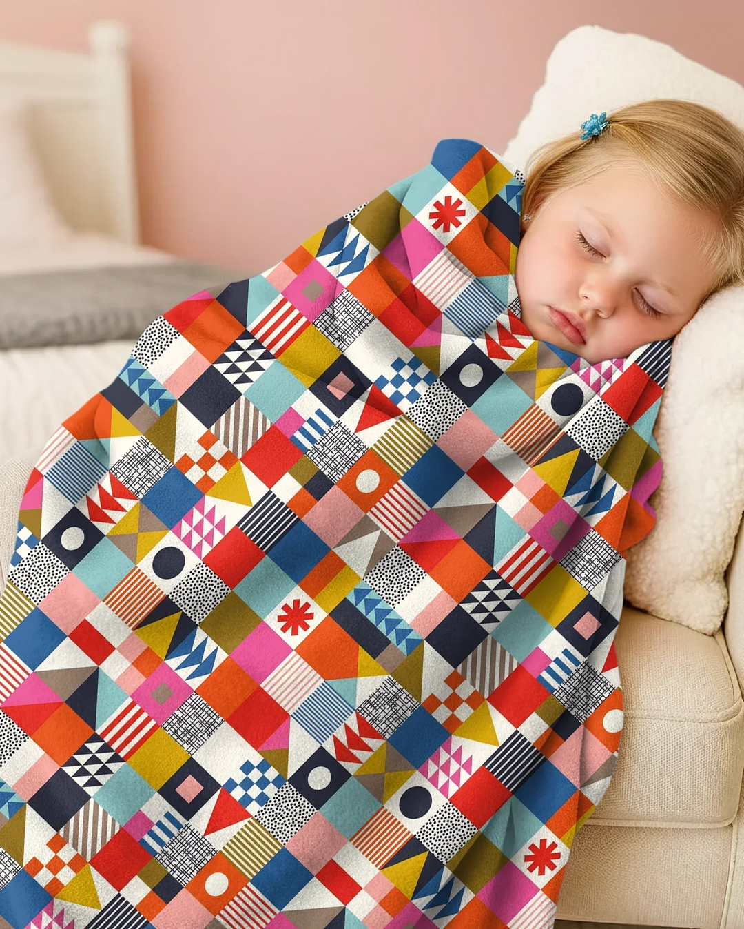 Playful Shapes Bamboo Blanket