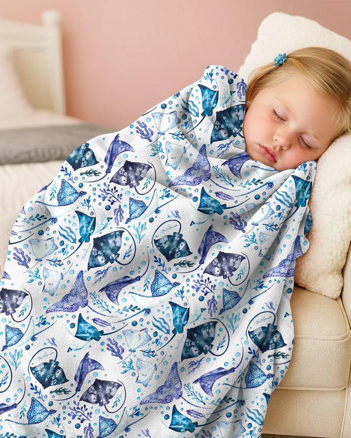 Ocean Dreams Drift Bamboo Blanket