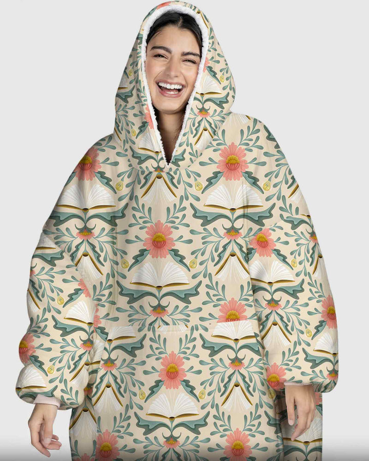 Blooming Stories Bamboo Blanket Hoodie