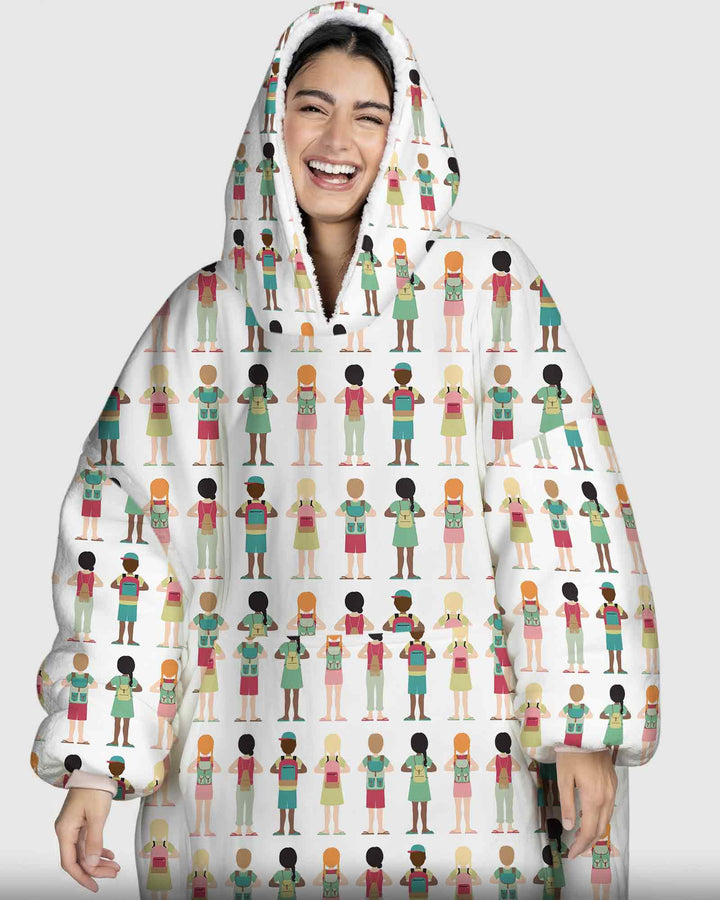 Little Friends Everywhere Bamboo Blanket Hoodie