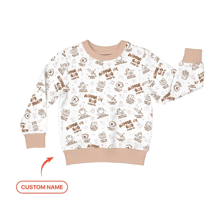 Armor of God Custom Name Bamboo Crewneck Sweatshirt