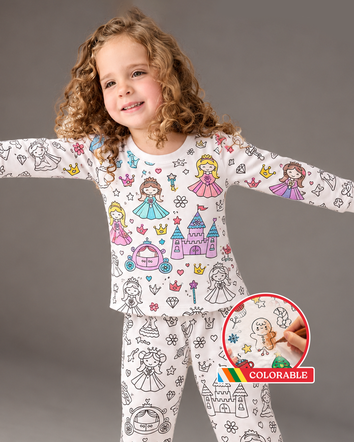 Sweet Dream Colorable Bamboo Two Piece Pyjamas Set