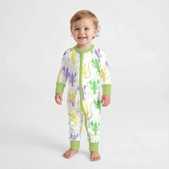Mardi Gras Crawfish Family Matching Bamboo Convertible Zippy