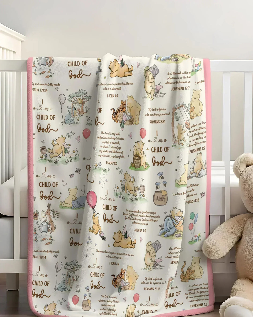 Child of God Whimsy Woodland Bamboo Blanket