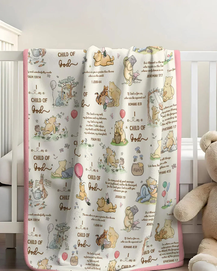 Child of God Whimsy Woodland Bamboo Blanket