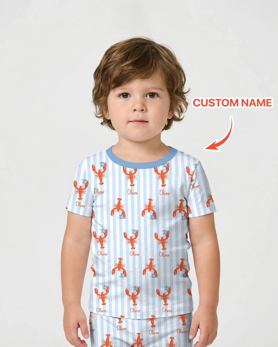 Custom Name Crawfish Beer Season Bamboo Two Piece Short Sleeve Shorts Pajama Set