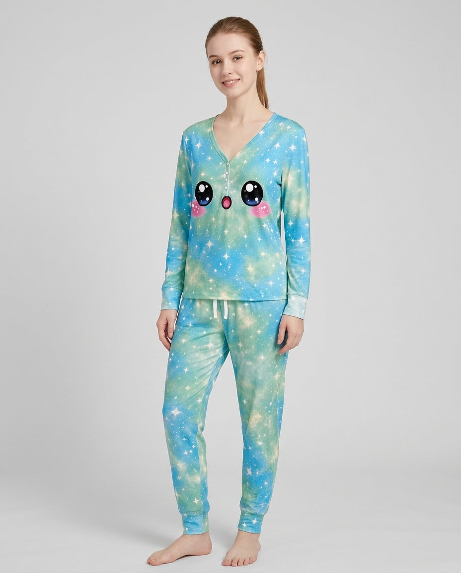 Matching Squishy Dumplings Costume Bamboo Women Pajama Set