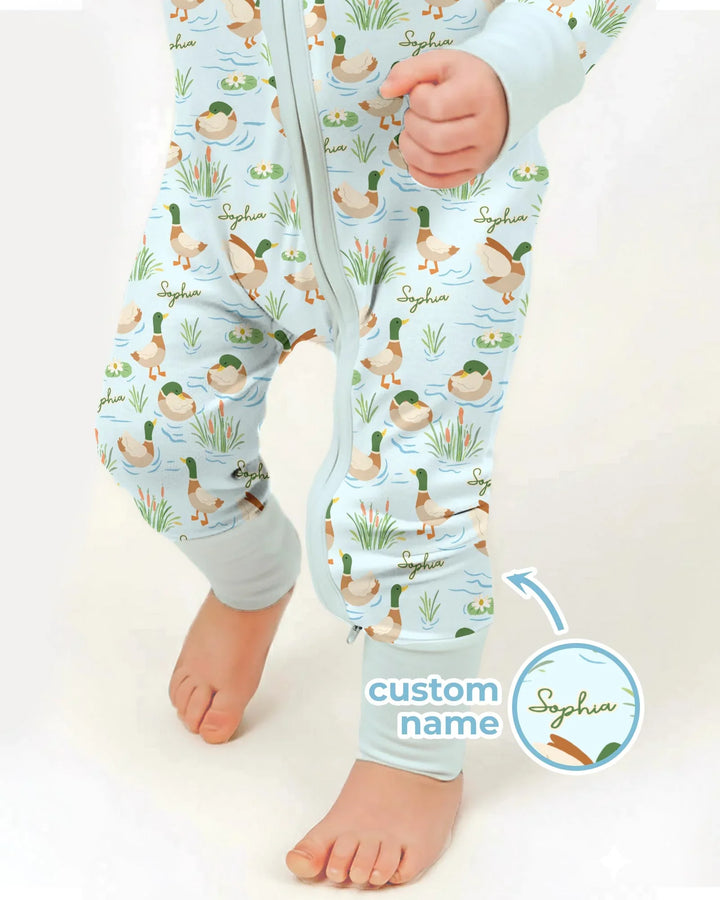 Personalized Mallard Duck Bamboo Convertible Zippy