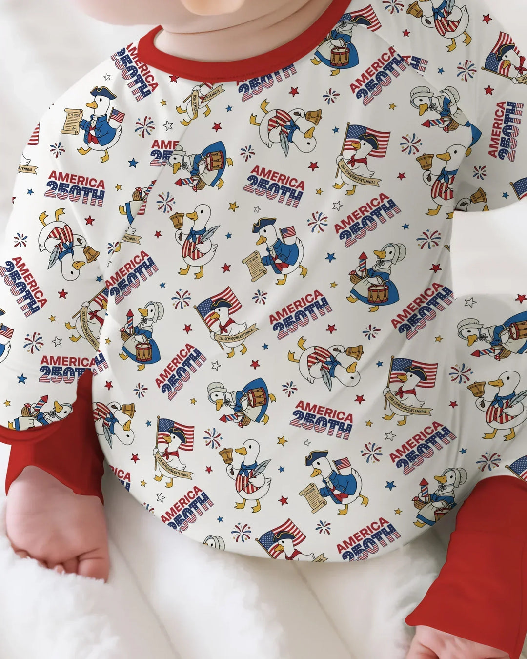 Patriotic Goose Celebrating 250 Years Bamboo Convertible Zippy