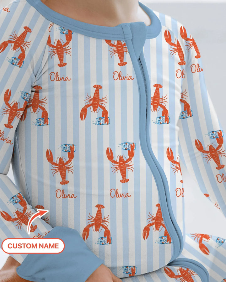 Custom Name Crawfish Beer Season Bamboo Convertible Zippy