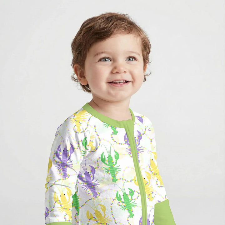 Mardi Gras Crawfish Family Matching Bamboo Convertible Zippy