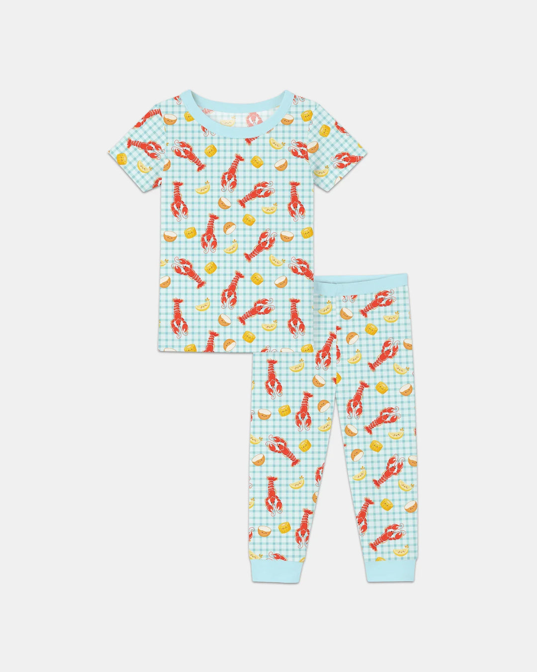 Preppy Crawfish Season Bamboo Two Piece Short Sleeve Pajama Set