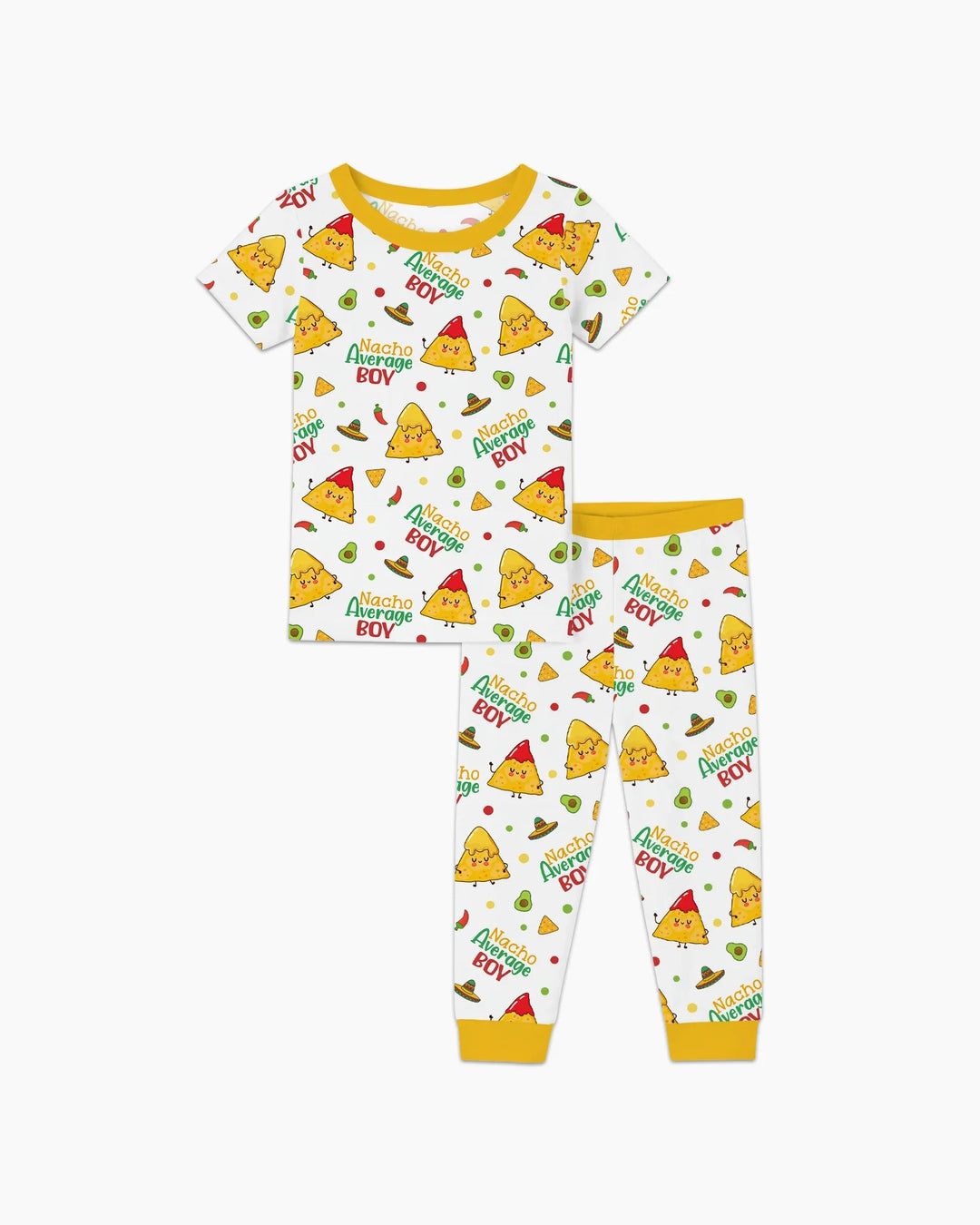 Lil Nacho Average Kid Bamboo Two Piece Short Sleeve Pajama Set