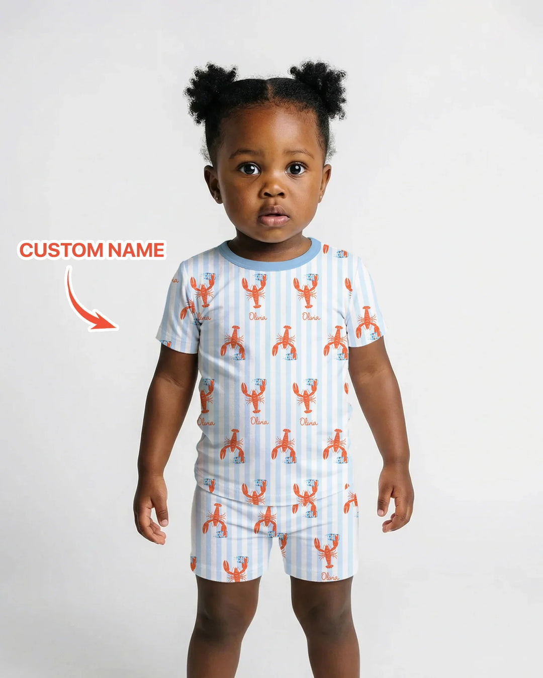 Custom Name Crawfish Beer Season Bamboo Two Piece Short Sleeve Shorts Pajama Set