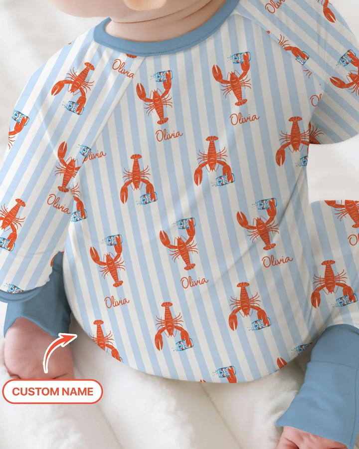 Custom Name Crawfish Beer Season Bamboo Convertible Zippy