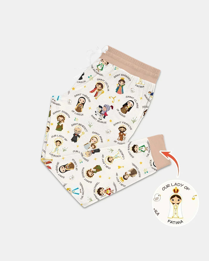 Pray For Us Family Matching Bamboo Women Pajama Set