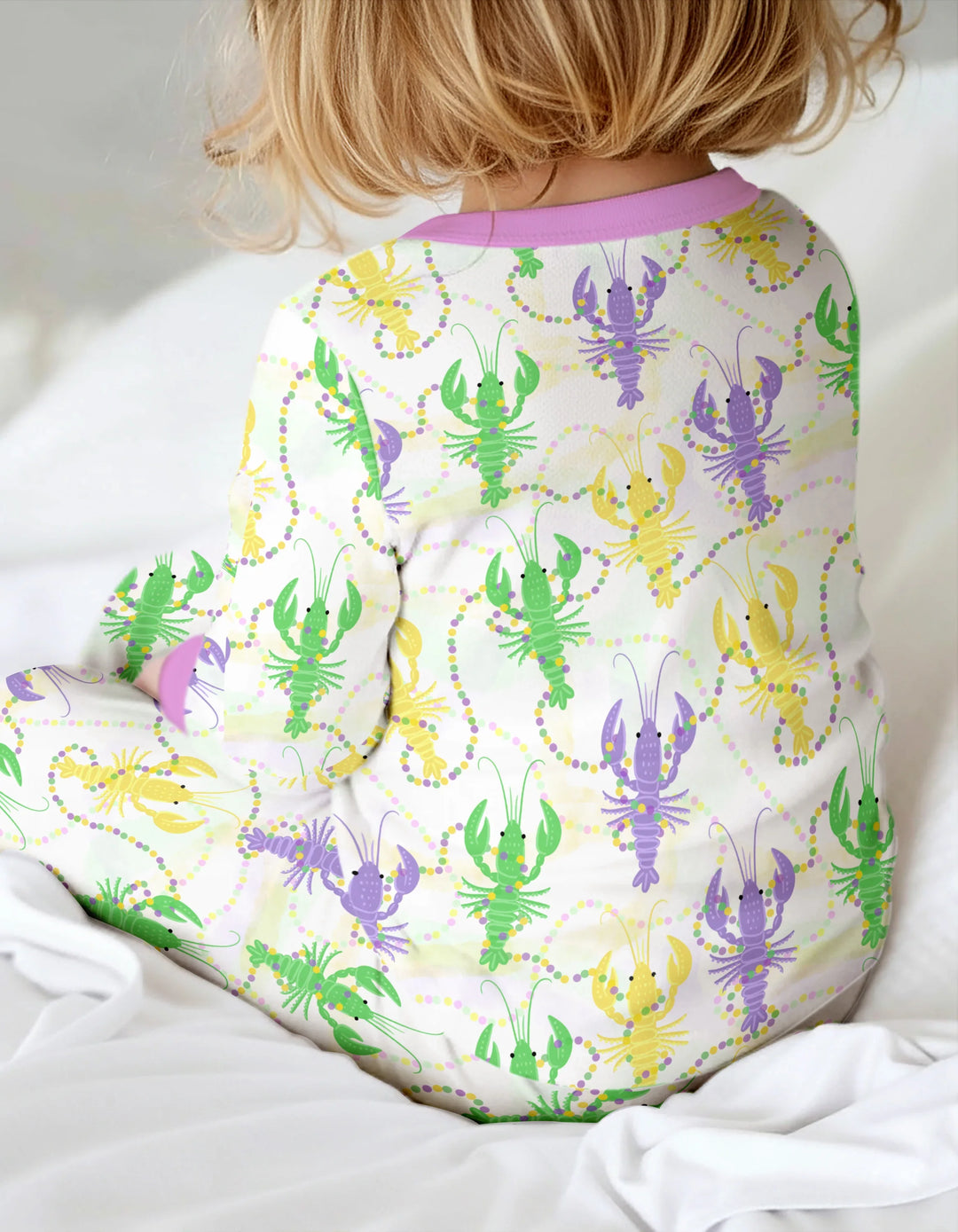 Mardi Gras Crawfish Family Matching Bamboo Convertible Zippy