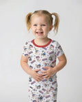 Patriotic Goose Celebrating 250 Years Bamboo Two Piece Short Sleeve Pajama Set