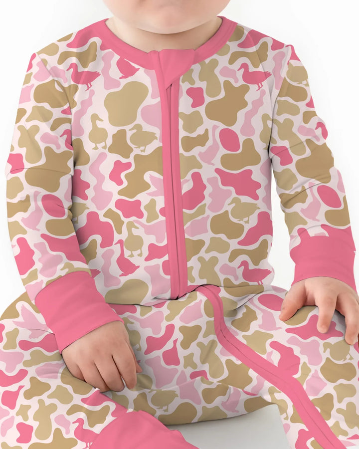 Mallard Duck Hunting Camouflage Bamboo Convertible Zippy