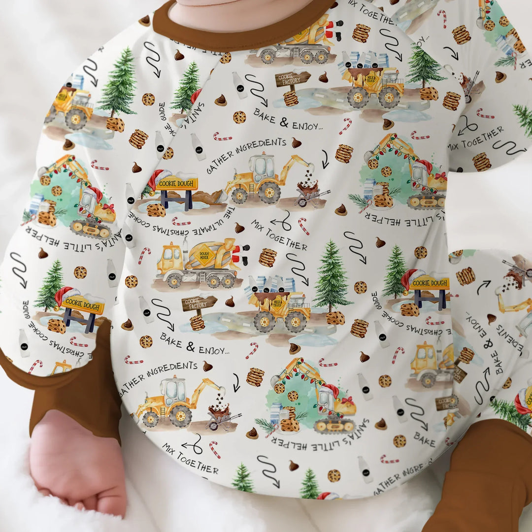 Construction Christmas Cookie Bamboo Convertible Zippy